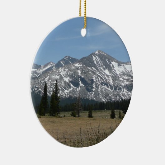 ヨセミテのシエラネバダ山脈 セラミックオーナメント (右)