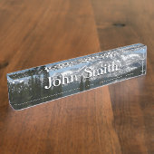 ヨセミテのシエラネバダ山脈 デスクネームプレート (側面)