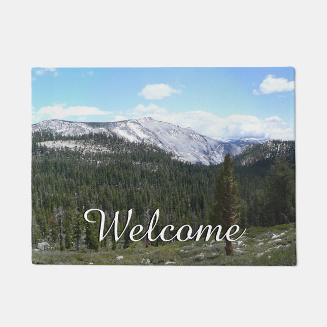 ヨセミテのシエラネバダ山脈II ドアマット (正面)
