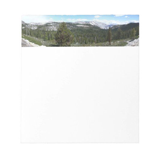 ヨセミテのシエラネバダ山脈II ノートパッド (正面)