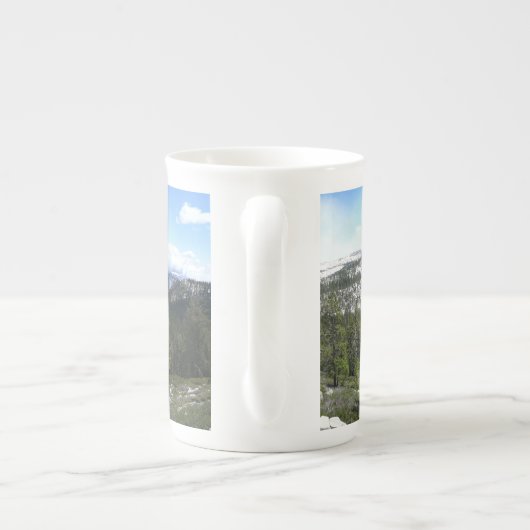 ヨセミテのシエラネバダ山脈II ボーンチャイナマグカップ (裏面)