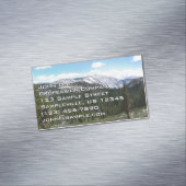 ヨセミテのシエラネバダ山脈II マグネット名刺 (インサイチュ)