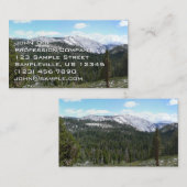 ヨセミテのシエラネバダ山脈II 名刺 (正面/裏面)