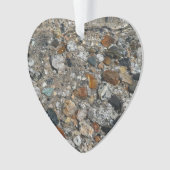 ヨセミテのテナヤ湖の花崗岩の小石 オーナメント (正面)