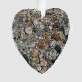 ヨセミテのテナヤ湖の花崗岩の小石 オーナメント (正面)