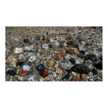 ヨセミテのテナヤ湖の花崗岩の小石