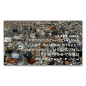 ヨセミテのテナヤ湖の花崗岩の小石 マグネット名刺 (正面)