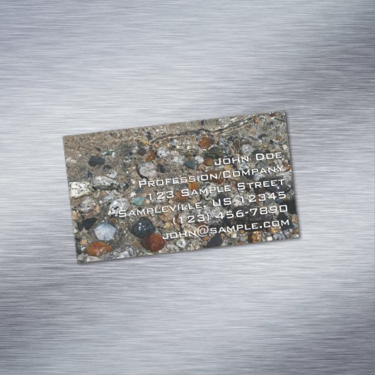 ヨセミテのテナヤ湖の花崗岩の小石 マグネット名刺 (インサイチュ)