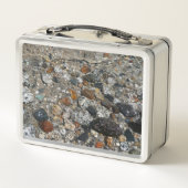 ヨセミテのテナヤ湖の花崗岩の小石 メタルランチボックス (裏面)