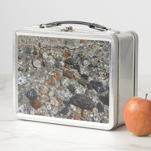 ヨセミテのテナヤ湖の花崗岩の小石 メタルランチボックス (インサイチュ)