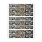 ヨセミテのテナヤ湖の花崗岩の小石 ラップアラウンドラベル (シート)