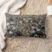 ヨセミテのテナヤ湖の花崗岩の小石 ランバークッション (ブランケット)