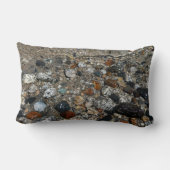ヨセミテのテナヤ湖の花崗岩の小石 ランバークッション (裏面)