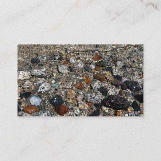 ヨセミテのテナヤ湖の花崗岩の小石 名刺 (裏面)