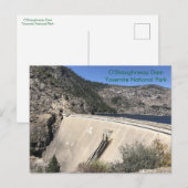 ヨセミテのヘッチ・ヘッチーのオシャニーシー・ダム ポストカード (正面/裏面)