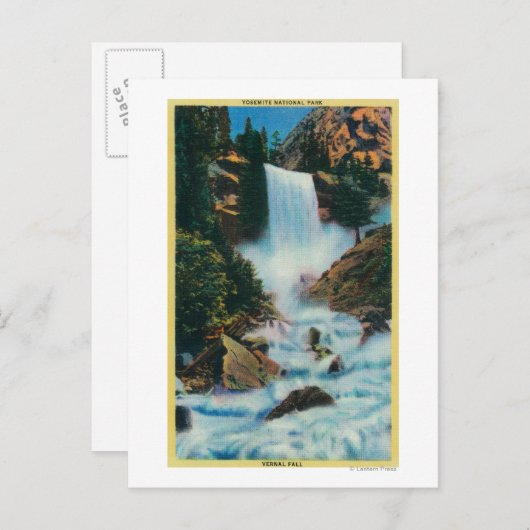 ヨセミテのヴァーナル滝(カリフォルニア州ヨセミテ), ポストカード (正面/裏面)