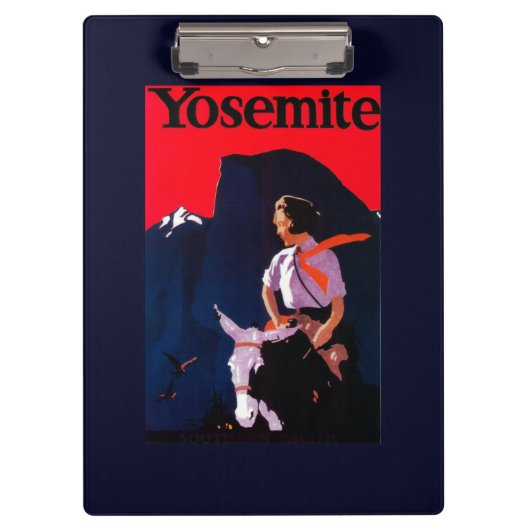 ヨセミテのヴィンテージPosterYosemite、カリフォルニア クリップボード (正面)