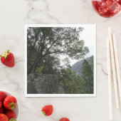 ヨセミテのヴェルナル滝への道の朝 スタンダードランチョンナプキン (インサイチュ)