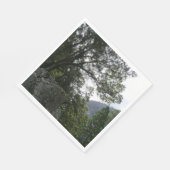 ヨセミテのヴェルナル滝への道の朝 スタンダードランチョンナプキン (角)