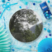 ヨセミテのヴェルナル滝への道の朝 ペーパープレート (パーティー)