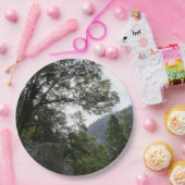 ヨセミテのヴェルナル滝への道の朝 ペーパープレート (パーティー)