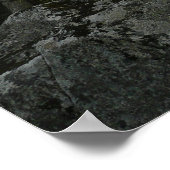 ヨセミテのヴェルナル滝への道の朝 ポスター (角)