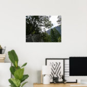 ヨセミテのヴェルナル滝への道の朝 ポスター (ホームオフィス)