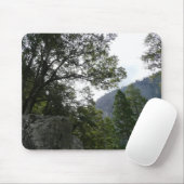 ヨセミテのヴェルナル滝への道の朝 マウスパッド (マウス)