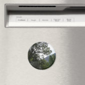 ヨセミテのヴェルナル滝への道の朝 マグネット (インサイチュ (食洗機))