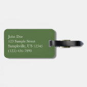 ヨセミテのヴェルナル滝への道の朝 ラゲッジタグ (裏面横)