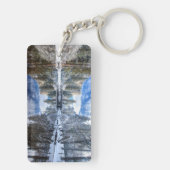 ヨセミテの冬の反射 キーホルダー (裏面)