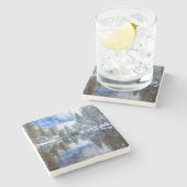 ヨセミテの冬の反射 ストーンコースター (横)