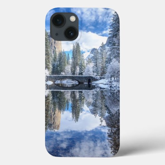 ヨセミテの冬の反射 Case-Mate iPhoneケース (裏面)
