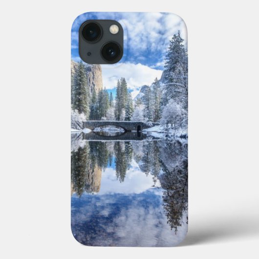 ヨセミテの冬の反射 Case-Mate iPhoneケース (裏面)