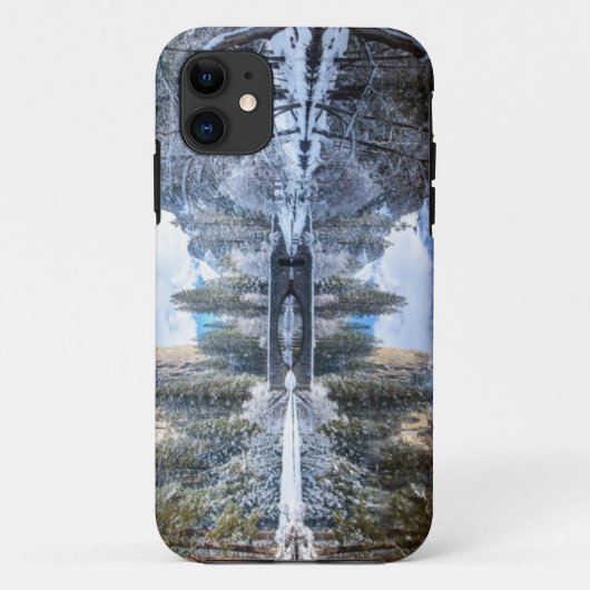 ヨセミテの冬の反射 Case-Mate iPhoneケース (裏面)