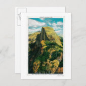 ヨセミテの半ドームとクラウズ・レスト - グレイシャー・ポイント ポストカード (正面/裏面)