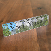 ヨセミテの半分のドーム デスクネームプレート (側面)