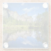 ヨセミテの反射 ガラスコースター (裏面)