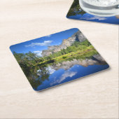 ヨセミテの反射 スクエアペーパーコースター (アングル)