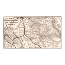 ヨセミテの古地図 1876年