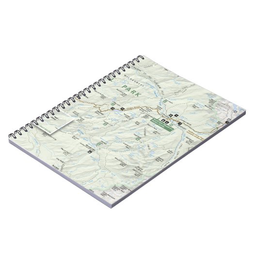 ヨセミテの地図のノート ノートブック (左側)