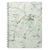 ヨセミテの地図のノート ノートブック (正面)
