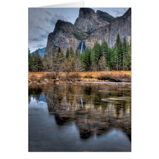 ヨセミテの景色の滝 (正面)