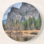 ヨセミテの景色の滝 コースター (正面)