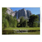 ヨセミテの滝 カリフォルニア 誕生日 (正面横)