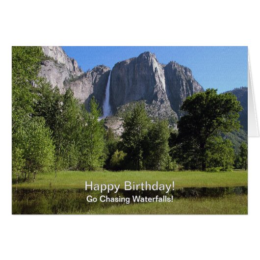 ヨセミテの滝 カリフォルニア 誕生日 (正面横)