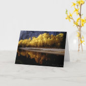 ヨセミテの紅葉 カード (黄色い花)