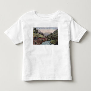 ヨセミテの谷に入る列車の眺め トドラーTシャツ
