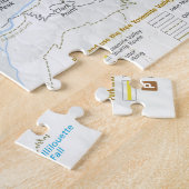 ヨセミテの谷の地図のパズル ジグソーパズル (側面)