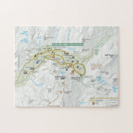 ヨセミテの谷の地図のパズル ジグソーパズル